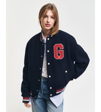 Gant unisex. 7006490 Chaqueta Varsity En Mezcla De Lana marino (M), Casual