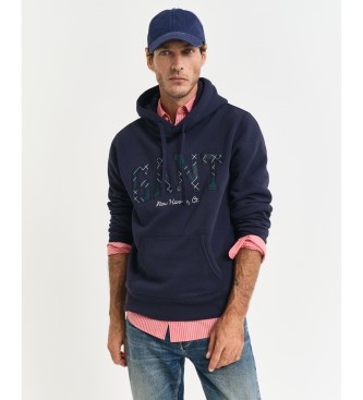 Gant para hombre. 2044005 Sudadera Winter Sports Graphic marino (XXL), Casual, Algodón