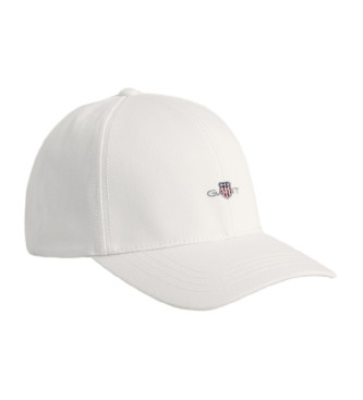 Gant unisex. 9900110 Gorra Alta Shield blanco (L/XL), Casual, Algodón