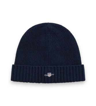 Gant For Man. 9910023 Navy Shield Beanie (Osfa), Casual, Wool