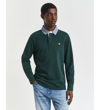 Gant Heavy Rugger con cuello de cambray verde