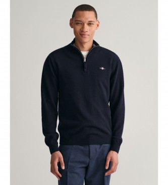 Para hombre. 87213 Jersey de lana de oveja muy fina con media cremallera (XXL), Casual, Clásico