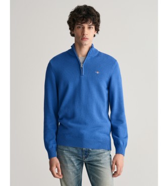 Gant para hombre. 8030170 Jersey con media cremallera Casual azul (3XL), Algodón