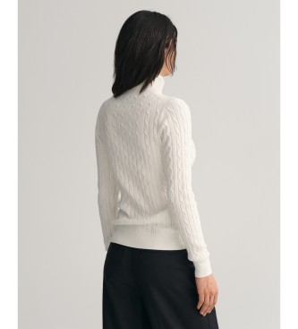 Gant para mujer. 4800102 Jersey De Punto De Ochos Con Cuello De Cisne En Algodón Elástico blanco (L), Casual 3
