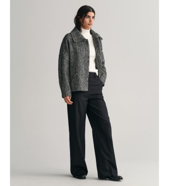 Gant para mujer. 4800102 Jersey De Punto De Ochos Con Cuello De Cisne En Algodón Elástico blanco (L), Casual 4