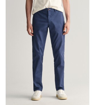 Gant para hombre. 1505220 Pantalón chino Slim Fit marino (39/34), Casual, Algodón