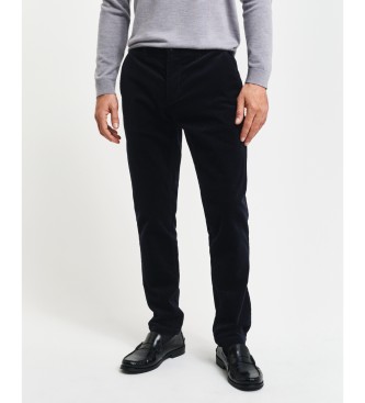Gant para hombre. 1505319 Pantalón Chino Slim Fit De Pana marino (38/32), Casual, Algodón