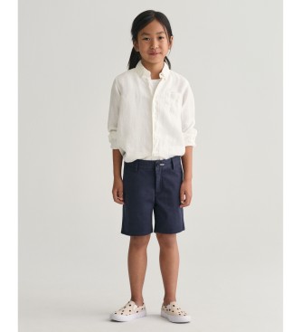 Gant unisex para niños. 820003 Pantalón corto chino marino (5/6años= 110/116cm), Casual, Algodón, moda infantil