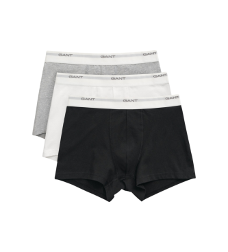 Gant para hombre. 900003333 Set 3 bóxers básicos blanco, negro (M), Homewear, Algodón