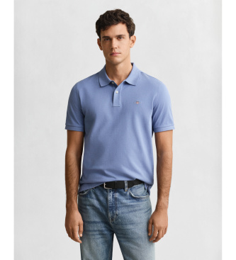 Gant para hombre. 2210 Polo Regular Fit azul (S), Casual, Manga corta, Algodón Orgánico, Sostenible