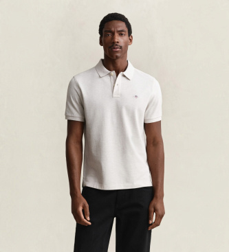 Gant Herren Glacier Melange Classic Regular Fit Poloshirt (L) - Bild 2