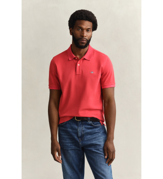 Gant para hombre. 2210 Polo Regular Fit rojo (XXL), Casual, Manga corta, Algodón Orgánico, Sostenible