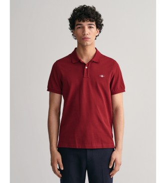 Gant para hombre. 2210 Polo de piqué Regular Fit Shield rojo (M), Casual, Algodón, Clásico, Manga corta