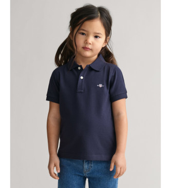 Gant unisex para niños. 802546 Polo de piqué Shield Kids marino (3/4años= 98/104cm), Casual, Algodón, Manga corta, moda infantil