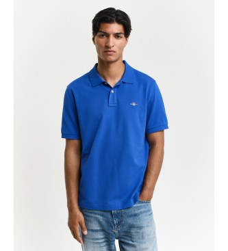 Gant 2210 Polo de piqué Regular Fit Shield azul