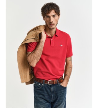 Gant para hombre. 2210 Polo de piqué Regular Fit Shield rojo (3XL), Casual, Algodón, Manga corta