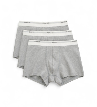 Gant para hombre. 900003333 Set de tres boxers gris (M), Homewear, Algodón