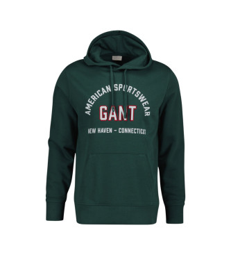 Gant para hombre. 2067090 Sudadera Printed Graphic verde (L), Casual, Algodón