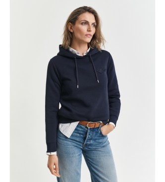 Gant Sudadera con capucha Tonal Shield marino