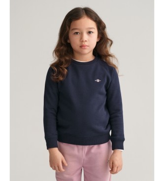 Gant unisex para niños. 806780 Sudadera Shield marino (3/4años= 98/104cm), Casual, Algodón, moda infantil