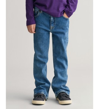 Gant para niña. 710008 Jeans bootcut azul (2años= 92cm), Casual, Algodón, moda infantil