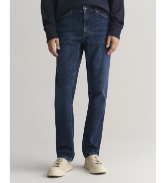 Gant para hombre. 1000261 Jeans Regular Fit azul (33/32), Casual, Algodón, Denim