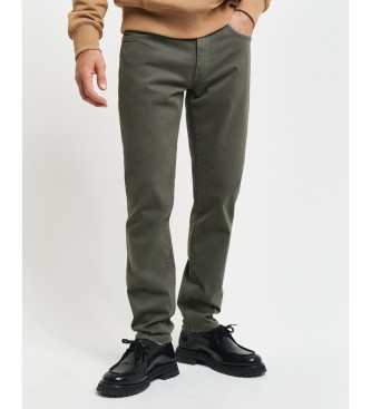 Gant para hombre. 1000262 Jeans Slim Fit Desert verde (31/34), Casual, Algodón