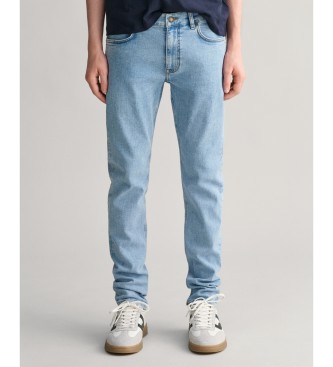 Gant para niño. 910095 Jeans Slim Fit Teen Boys azul (10años= 140cm), Casual, Denim, moda infantil