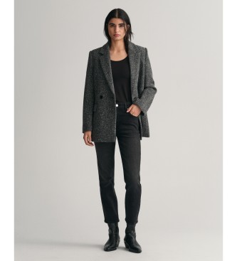 Gant para mujer. 4100215 Jeans tobilleros Slim Fit negros (29), Casual, Algodón, Denim