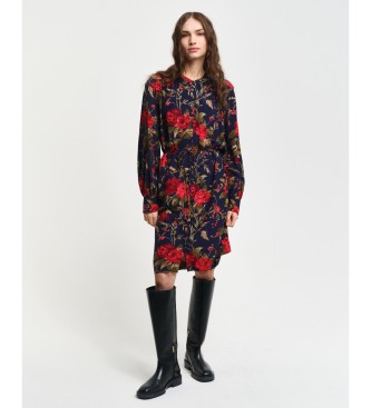 Gant Para Mujer. 4503349 Vestido Con Estampado De Rosas Marino (34), Casual, Viscosa-image