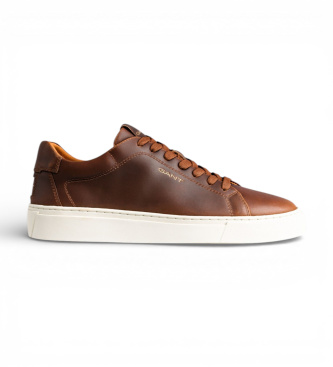 Gant para hombre. 872631226 Zapatillas de Piel Mc Julien marrón (41), Plano, Cordones, Casual