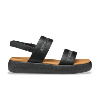GEOX para mujer. D550NC 0BCEW Sandalias Camalei negro (38), Plano, Velcro, Casual