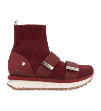 Gioseppo para mujer. 67734-P Botines Elva granate (36), Tela, 1 a 3cm, Ninguno, Casual, Gioseppo outlet 2024.