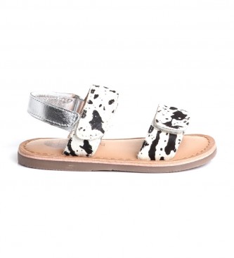 Gioseppo para niña. 93003-P Sandalias de piel Verlaine animal print (20), Plano, 1 a 3cm, Nobuck, Velcro, Casual, moda infantil, Gioseppo ou