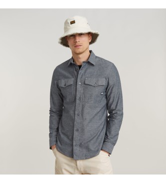 G-star Marine Long Sleeve Shirt Cinzento XL Homem