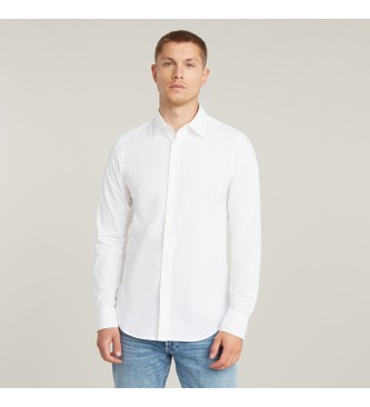 Camisa Slim blanco (XS), Casual, Algodón, Manga larga, G-Star outlet 2024.