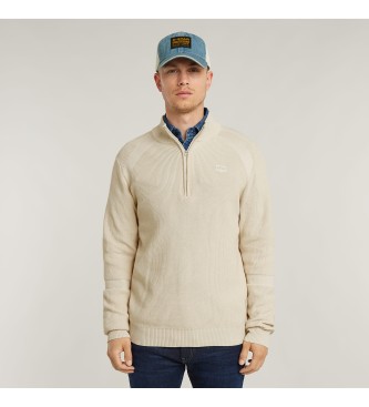 G-Star para hombre. D26397-C868-1603 Jersey Detailed skipper beige (XL), Casual, Algodón Orgánico, Sostenible