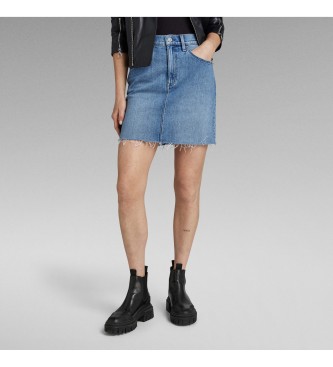 G-Star para mujer. D24387-D538-G332 Falda Viktoria Raw Edge azul (24), Casual, Algodón, Denim, Sostenible
