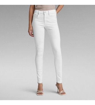 G-Star para mujer. D05175-C258-G547 Jeans 3301 Skinny blanco (25/32), Casual, Algodón, Denim