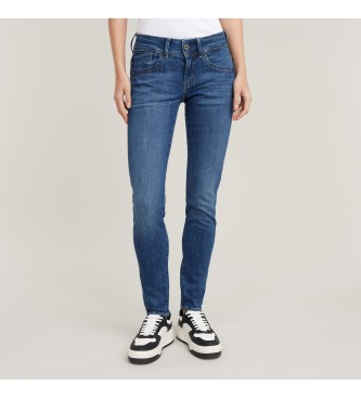 Jeans Lynn Mid Skinny azul (25/30), Casual, Algodón, Denim