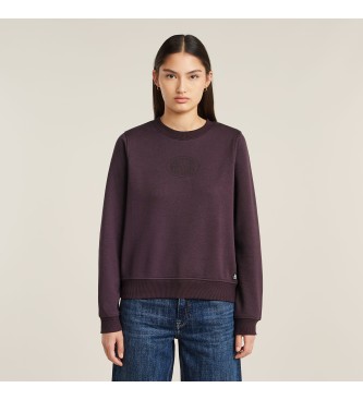 Sudadera Logo Crew lila (XS), Casual, Algodón, Sostenible