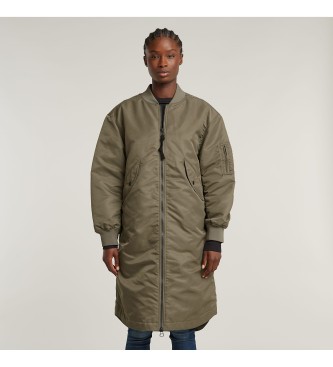 G-Star para mujer. D26492-C143-273 Cazadora Long Deconstructed Bomber taupe (XL), Casual, Poliamida, Sostenible