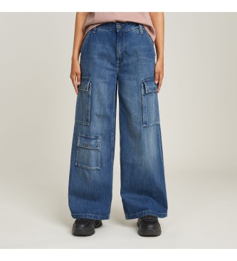 Pantalón cargo Mega azul (27), Casual, Algodón, Denim, Sostenible, G-Star outlet 2024.