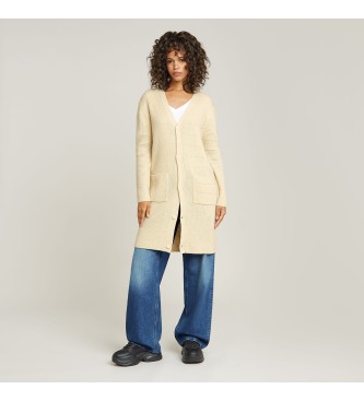 Cárdigan Oristel Knit beige (M), Casual, Acrílico, Sostenible, G-Star outlet 2024.