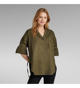 Túnica Tejida verde (M), Casual, Algodón, Manga 3/4, G-Star outlet 2024.