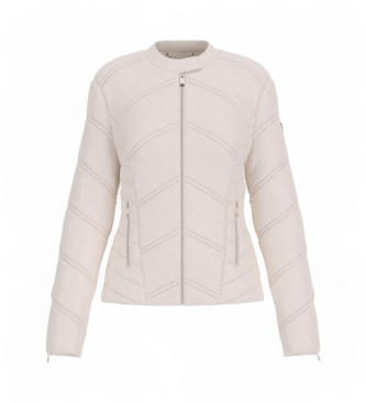 Abrigo New Vona Logo blanco roto (XS), Casual, Poliuretano