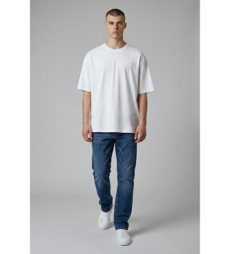 Guess para hombre. M6GAN2D0755 Camiseta Angels blanco (32), Casual, Algodón, Manga corta