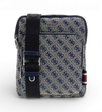 Guess para hombre. HMBOSTP6123 Bandolera Boston azul (OSFA), Casual, Poliéster