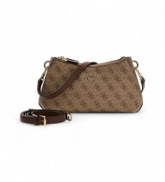 Guess para mujer. HWBG9672730 Bandolera Mini Noelle marrón (OSFA), Casual, Poliuretano