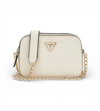 Guess para mujer. HWZG9672140 Bandolera Mini Noelle Saffiano beige (OSFA), Casual, Poliuretano